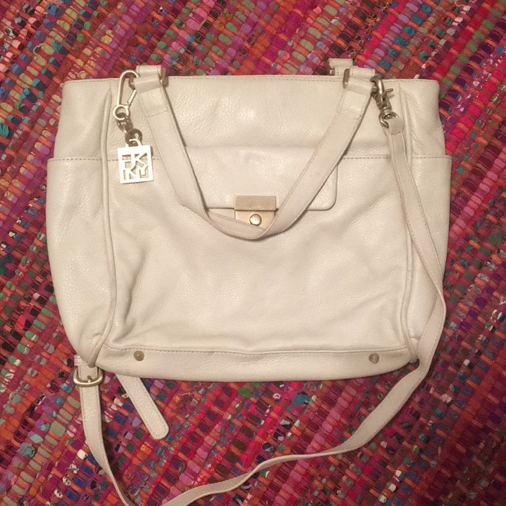 Genuine leather DKNYC tote